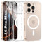 FLLAO Cover Magnetica per iPhone 16 Pro Max Custodia e 2 Pellicole in Vetro Temperato, Cover iPhone 16 Pro Max Compatibile con Magsafe, Traslucida Sottile Antiurto Protettiva Case, Trasparente