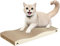 Conlun Rascador para Gatos, Cartón Ondulado Resistente, Rascador Durable de Doble Cara para Gatos de Interior, Reciclable con Hierba Gatera