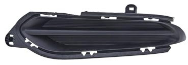 EDA PREMIUM auto Stoßstangengitter Links Schwarz, Matt 71106T7WA00 passend für HONDA HR-V 2016-2018 ohne Loch für Nebelscheinwerfer, Schwarz, matt