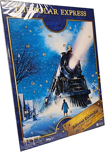 SKYTE® The Polar Express 24 Days Christmas Countdown Advent Calendar, 50g Christmas Chocolate Advent Calendar 2024 Suitable for Vegetarians