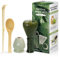 4 Pièces Matcha kit ceremonie japonais, Vert Fouet en Résine Chasen, Cuillère en bambou, pelle en bambou, Porte-Fouet, Coffret matcha pour la cérémonie du thé, la boisson - Matcha vert