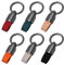 Sxutop 6 Pièces Porte-Clés Voiture Cuir Porte Clé Homme Voiture Porte Clé en Cuir avec Clip en Alliage de Zinc Accessoire de Porte-Clés Multifonction pour Homme Femme, 6 Couleurs, 7.8 * 3.5 cm