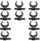 10 Stück Küchensockel-Clips, stabile Kickboard-Halterungen für 32 42 mm Schrankfüße ohne Schrauben, für den täglichen Gebrauch
