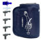 Brazalete de presión arterial de tamaño pequeño de 8.6 a 12.5 pulgadas con 6 conectores, manguito ajustable para máquinas de presión arterial compatible con otros monitores BP, puños de repuesto para