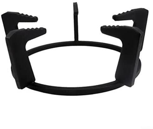 Cast Iron Pot Rack with Heightened Features for Stability in Outdoor Cooking Situations