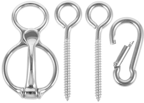 Gatuida 1 Satz Pferde Tie Ring Set und Sicheres Pferde Tie Werkzeug Teiliges Set für Einfache Installation und Sicheren Halt für Stall und Unterwegs