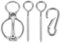 Gatuida 1 Satz Pferde Tie Ring Set und Sicheres Pferde Tie Werkzeug Teiliges Set für Einfache Installation und Sicheren Halt für Stall und Unterwegs