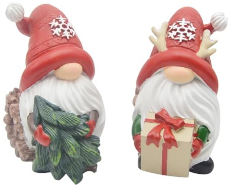 Aboiled Christmas Resin Gnomes Handmade Christmas Resin Gnomes Holiday Present, Winter Table Christmas Tree Christmas Decor Easy to Use