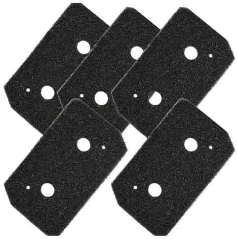 FACAIIO Foam Filter Kit for Bosch Siemens Washer Dryer Series 4/8, 5-Pack Replacement Sponge Filters, Efficient Dust Filtration, Black