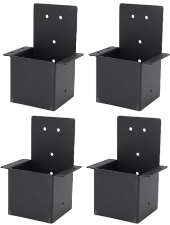Fabater Durable Carbon Steel Pergola Bracket Connectors, Improved Stability for Pergolas, Decks and Small Cabins