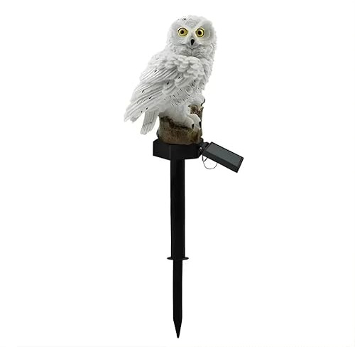 Hermhoffer LumaEule Solar-Gartenlampe(Solarbetriebene Harzeule [weiß])