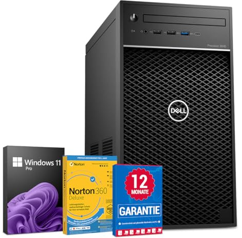 Dell Precision 3640 PC Computer Intel Core i7-10700K@ bis zu 5,1 GHz 64 GB 512 GB SSD mit Windows 11 Pro & GRATIS Bluetooth, WLAN & Antiviren-Software inkl. 12 Monate Garantie (Generalüberholt)
