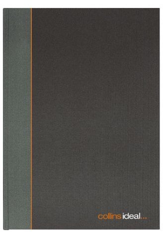 Collins Ideal - A5 Cashbook Single Cash - 192 Pages - Black - 461