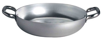 Agnelli ALMA11036 Cacerola con 2 Asas Acero Inoxidable, Aluminio Profesional 3 mm, 36 cm