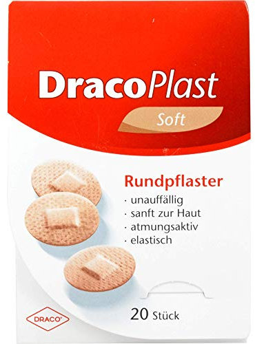DracoPlast Soft Rundpflaster hautfarben 22 mm, 20 Pflaster