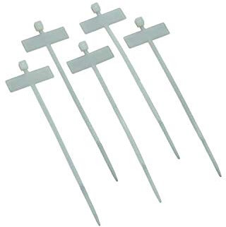 White Cable Ties with Identifier Tag (100s)