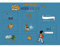 Countdown-Kalender vor der Grundschule.