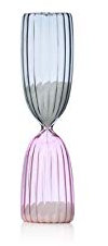 ichendorf Times Sablier 5 Minutes en Verre Gris/Rose Sable Noir
