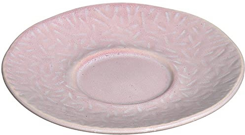 Leonardo Matera Unterteller 1 Stück, spülmaschinengeeigneter Steingut-Unterteller für Matera Tassen, 1 Keramik-Untertasse, rosa, Ø 15 cm, 018576