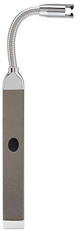 Zippo 2006829 Rechargable Candle Lighter FlexNeck-Pebble Grey Feuerzeug, Aluminium
