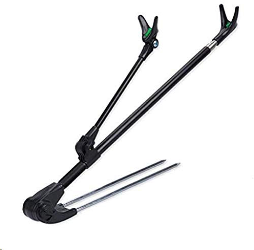 BSTCAR Rod Pod Rute mit rutschfestem Bodeneinsatz, Halterung Angelrute, verstellbar, Gesamtlänge 2,1 m, Halterung Angelrute, Zubehör