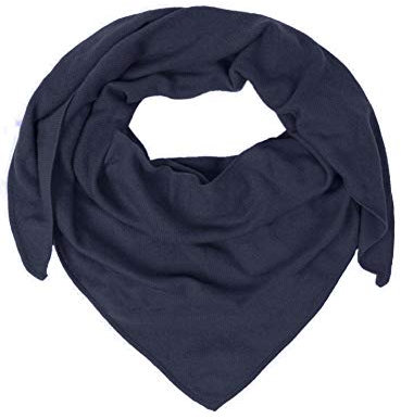 Zwillingsherz Dreieckstuch Stola Schal aus 100% Kaschmir für Damen Mädchen Jungen Kinder - Hochwertiges Cashmere Halstuch im Uni Design - Umschlagtuch - Damenschal für Frühling Herbst Winter - navy, einheitsgröße, 922dc0.4