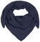 Zwillingsherz Dreieckstuch Stola Schal aus 100% Kaschmir für Damen - Hochwertiges Cashmere Halstuch im Uni Design - Umschlagtuch - Damenschal für Frühling Herbst Winter - navy