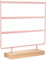 Anicoll Schmuckständer Ohrringhalter Ohrring ständer, Ohrring Organizer Schmuck Organizer- Schmuck-Aufbewahrung mit Metallstange massiv Holz Basis