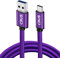 CBUS 3m Heavy-Duty USB-C Cable Compatible with Xiaomi Redmi A3, POCO M6 Pro 4G, Redmi Note 10/12/13 Pro 5G, Redmi 14C 4G/12/12C/10/9AT/9C, Xiaomi 13T Pro/12/12T/Pro/Lite/11 Lite 5G (Purple)