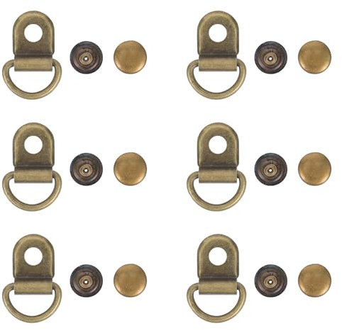 Milisten 30 Sätze von Schnürsenkel Schnalle Spitze Armaturen mit Nieten Boot Spitze Haken für Klettern Wandern Schuhe Arbeit Im Freien Bergsteigen Stiefel Bronze