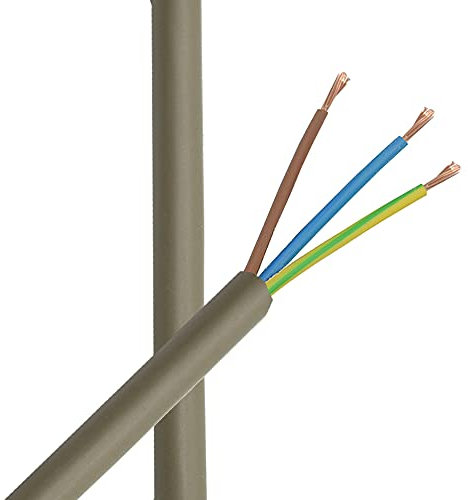 3m Zuleitung Gold Antik H03VV-F 3 x 0,75qmm PVC isolierte Schlauch-Leitung 3G Leuchtenkabel Lampenkabel Kabel Stromkabel