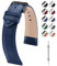 Fullmosa Correa Reloj 20mm, Correa de Cuero Vintage Reemplazo Compatible con Samsung Galaxy Watch 7/6/5/4/3,Huawei Watch GT 3/GT 2/Watch 3/Watch2,Fossil Watch