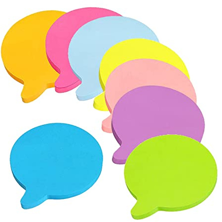 Sticky Notes, 560Sheets Self Sticky Notes Pad, Bubble Shaped Bright Post Stickies for Office Home School Meeting(70mmx70mm)