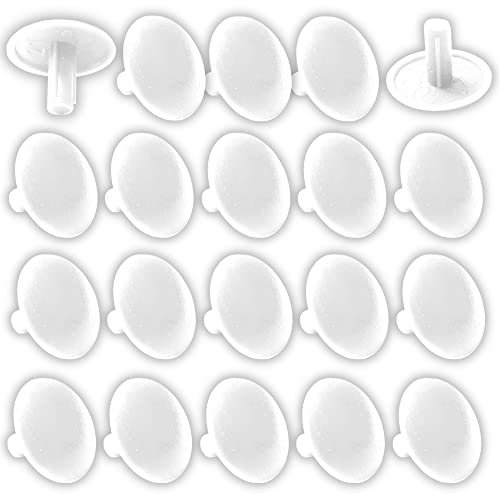cyclingcolors 20x Cache vis Trou Plastique Universel Blanc 2.5mm x 10mm Bouchon cruciforme Capuchon Protection