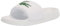 Lacoste Croco 1.0 Slide, Sandali a Ciabatta Donna, Bianco/Verde, 38 EU