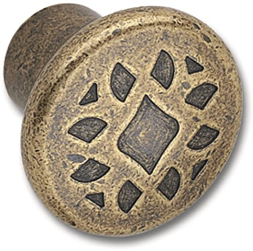 OBF 73 7075 36 Bronze antik Grimme Djerba Schubladenknopf ø 35 mm, Möbelknauf, rund abgeflacht Tiefe 29 mm Möbelknopf ZN