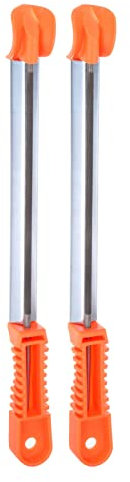 sourcing map 2pcs Chainsaw File, 3/16 (4.8mm) Round Rasp Chrome Steel Double Cut with Sharpening Guide Handle