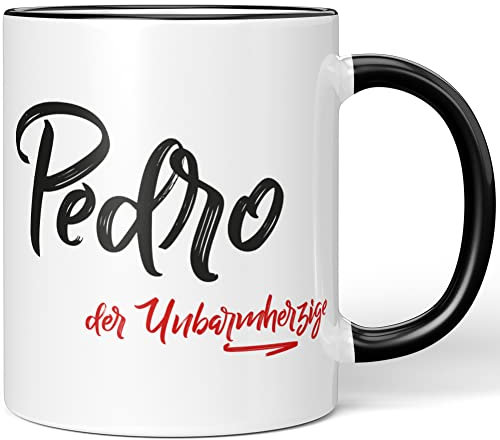 JUNIWORDS Tasse, Pedro, der Unbarmherzige, Schwarz (5282771)