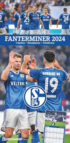 FC Schalke 04 2024 - Fanterminer - Fan-Kalender - Fußball-Kalender - 22x45 - Sport