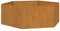 vidaXL Fioriera Ruggine 138x120x45 cm Acciaio Corten