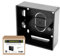 SHPELEC® Black Surface Mounted Pattress Box - Single/Double, Stylish and Durable Box for Mounting Electrical Devices, BS 5733 Compliant (1 Gang (Single))