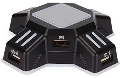 Adaptador Convertidor de Teclado Y Ratón KX para Switch/PS4/PS3, Adaptador de Controlador de Juego USB, Adaptador de Teclado Portátil Compatible con PS3 Slim/PS4 Pro/PS4 Slim