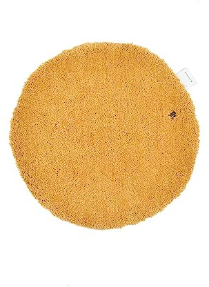 Teppich aus 100% Polyester; handgetuftet | Größe: 60 cm rund; Farbe: Gold | Tom Tailor - Cozy Bath