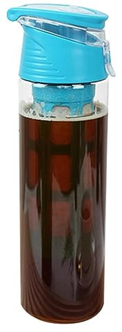 Cold Brew Coffee Maker, Leakproof Cold Brew Travel Mug, Iced Coffee Bottle Maker Mug 550ml With Airtight Lid and Mesh Filter, Lightweight Portable Large Capacity Coffee Cold Brew Pot for Camping