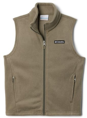 Columbia Steens MTN - Gilet in pile per ragazzi, colore: verde pietra, taglia M