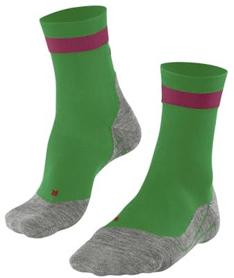 FALKE Damen Laufsocken RU4 Endurance W So Baumwolle Funktionsmaterial antiblasen 1 Paar, Grün Grass Green 7014, 37-38