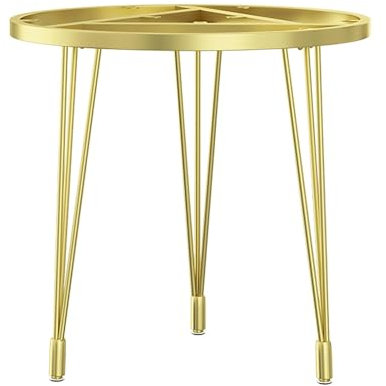 YUZDNM Metal Table Legs, Furniture Legs, Coffee Table Legs, Cast Iron Dining Table Legs, Easy Assembly, for Coffee Table Dining Legs, with Mounting Screws (Color : Gold, Size : 60cm/23.6in)