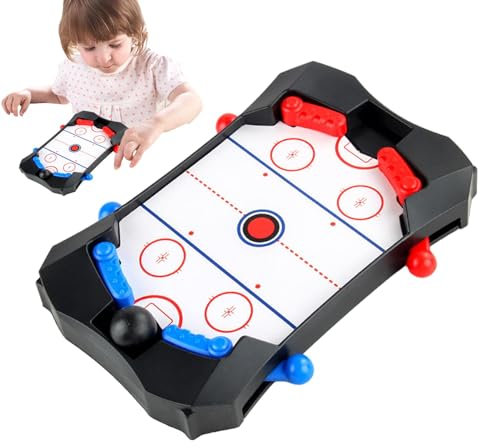 Hockey-Tischspiel,Hockey-Tischspiel - Fast Sling Tabletop Airhockeyspiel - Unterhaltsames -Eishockey-Desktop-Klassikerspiel für Erwachsene, Familie und Freunde