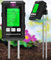 WADEO Misuratore umidità Terreno, 6 in 1 misuratore PH Terreno con fertilità/umidità/PH/Temperatura/Luce Solare/umidità, igrometro per Piante con Doppia sonda per Giardinaggio, Prato e Agricoltura