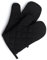 2 Stück Ofenhandschuhe Schwarz, Oven Mitts, Ofenhandschuhe Hitzebestaendig, Thermoisolierung Verdickte Anti-Rutsch rutschfeste Kochhandschuhe Zum Kochen, Backen, Grillen (Schwarz)